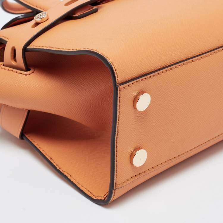 Pre Owned Michael Kors Caramel Brown Leather Carmen Satchel