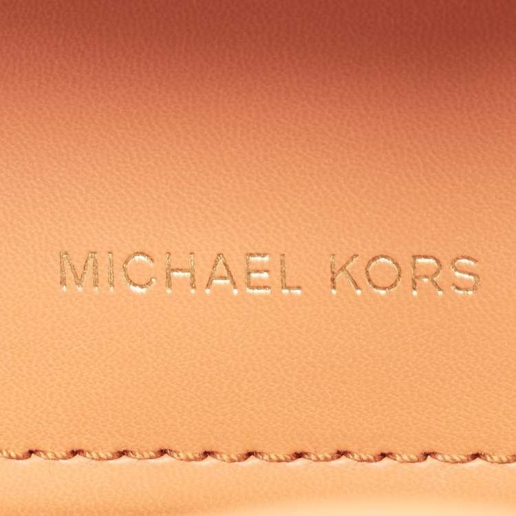 Pre Owned Michael Kors Caramel Brown Leather Carmen Satchel