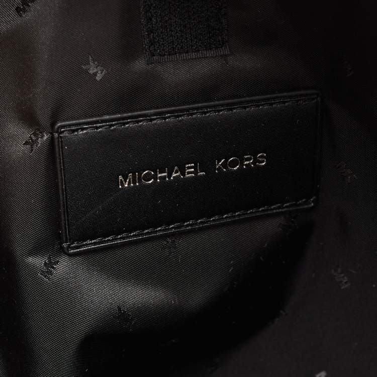 Pre Owned Michael Kors Brown Signature Coated Canvas Cooper Commuter Backpack