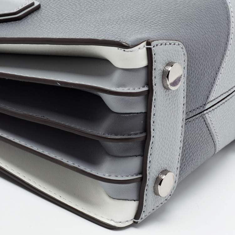 Pre Owned Michael Kors Grey Leather Mercer Satchel