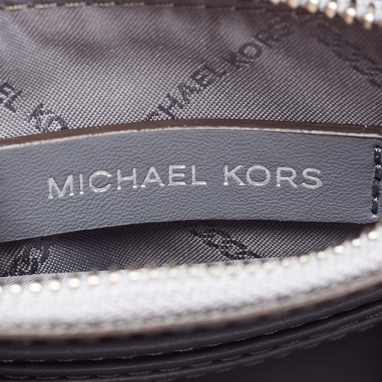 Pre Owned Michael Kors Grey Leather Mercer Satchel