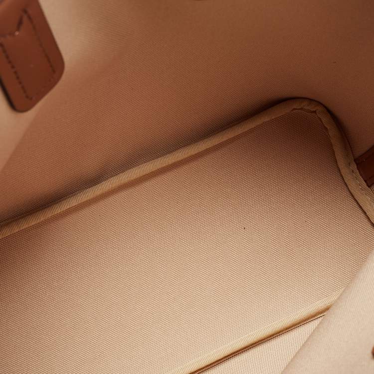 Pre Owned Michael Kors Brown Signature Coated Canvas and Leather Jodie Tote