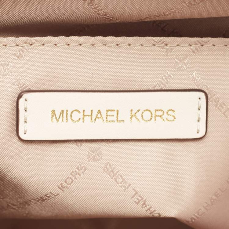 Pre Owned Michael Kors Cream Leather Small Avril Satchel