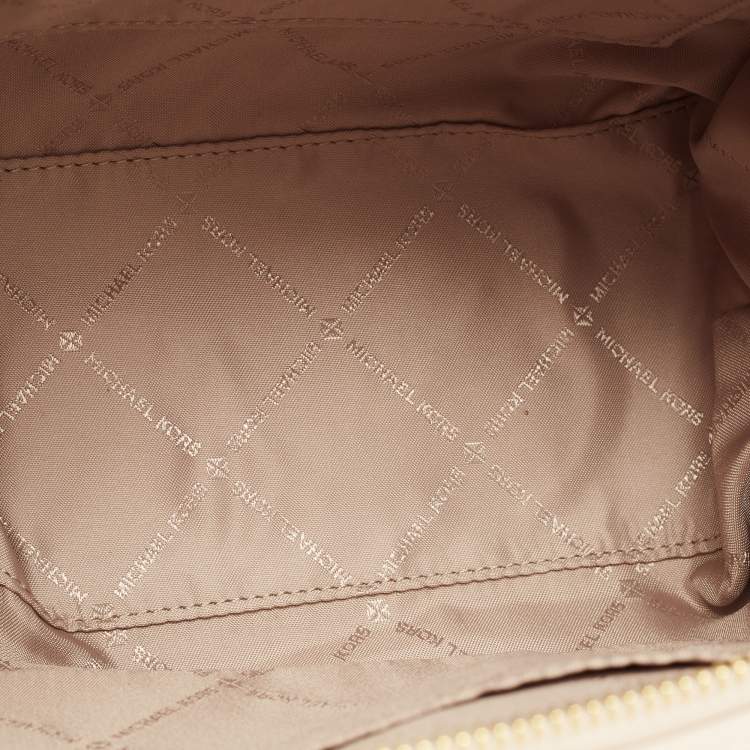 Pre Owned Michael Kors Cream Leather Small Avril Satchel