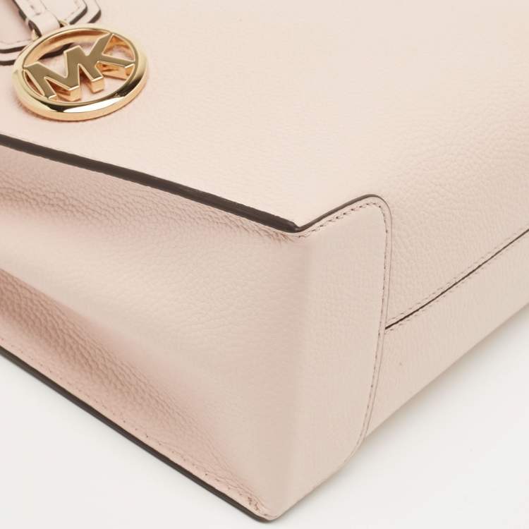 Pre Owned Michael Kors Powder Blush Leather Mini Mercer Tote