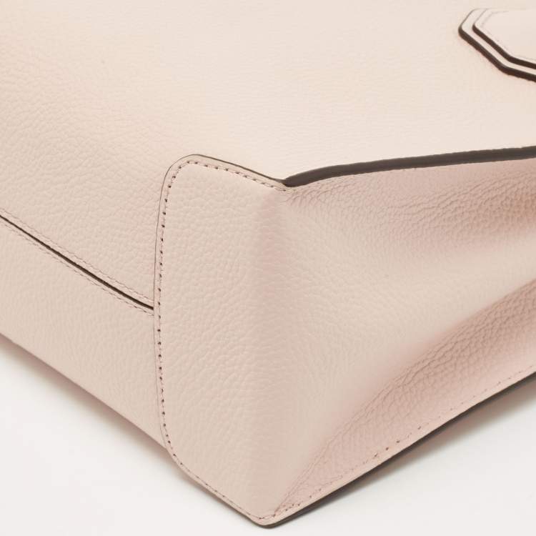 Pre Owned Michael Kors Powder Blush Leather Mini Mercer Tote