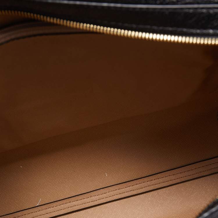 Pre Owned Michael Kors Black Leather Large Mercer Studio Tote