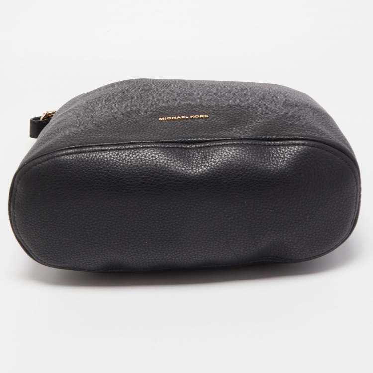 مملوكة مسبقًا MICHAEL Michael Kors Black Leather Large Lupita Hobo 