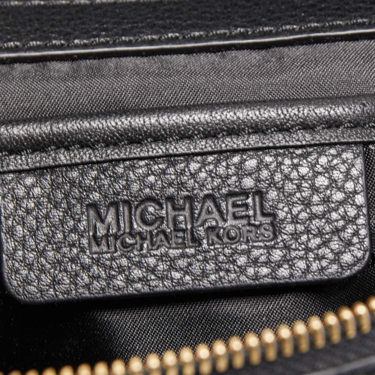مملوكة مسبقًا MICHAEL Michael Kors Black Leather Large Lupita Hobo 