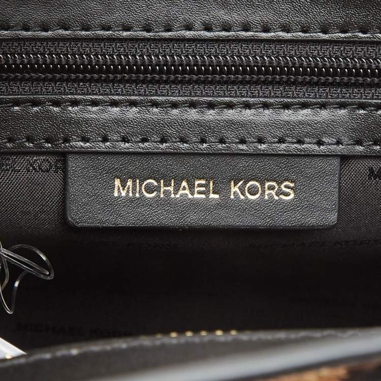 مملوكة مسبقًا Michael Kors Multicolor Leopard Calf Hair and Python Effect Medium Selma Satchel