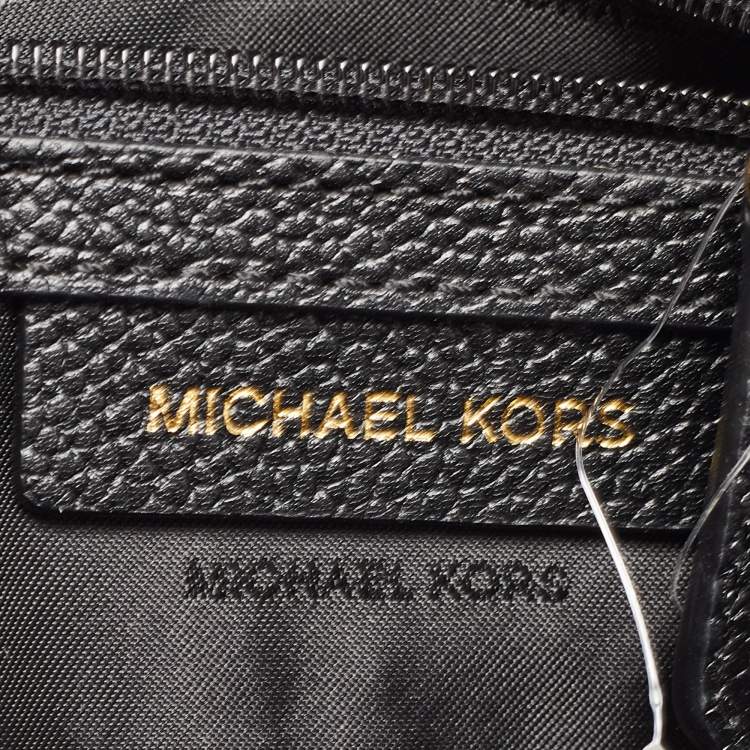 Pre Owned Michael Kors Black Leather Large Mercer Dome Satchel