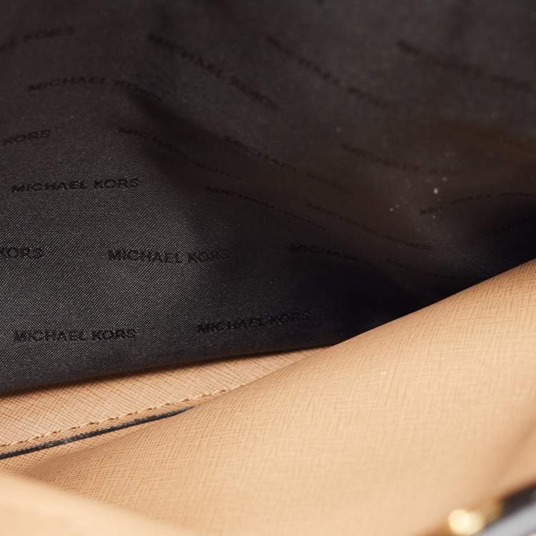 Pre Owned Michael Kors Black Leather Large Mercer Dome Satchel