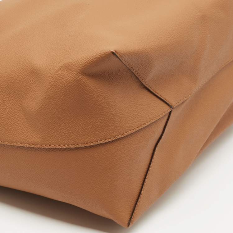 Pre Owned Michael Kors Brown Leather Large East West Hayley Tote