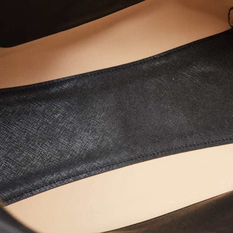 Pre Owned Michael Kors Black Leather Large East West Walsh Shopper Tote