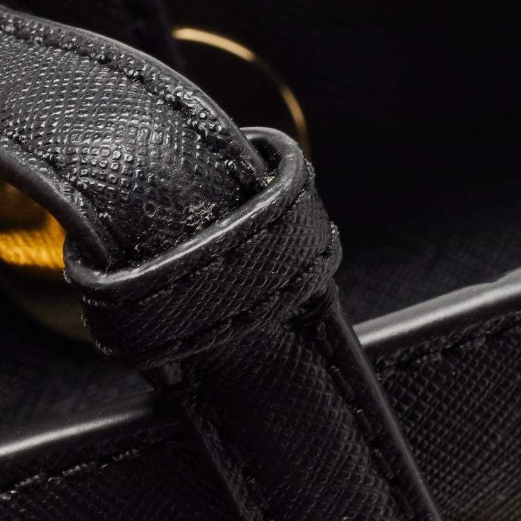 Pre Owned Michael Kors Black Leather Large East West Walsh Shopper Tote