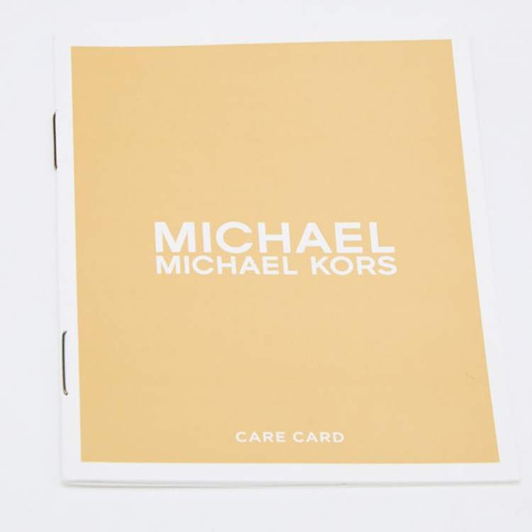 Pre Owned Michael Kors Pink Leather Nicole Crossbody Bag