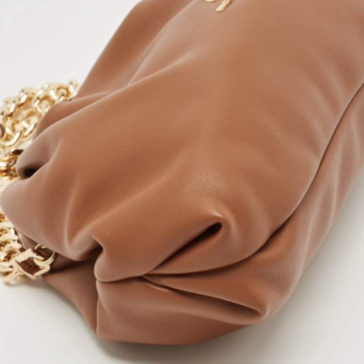 Pre Owned Michael Kors Brown Faux Leather Small Nola Crossbody Bag