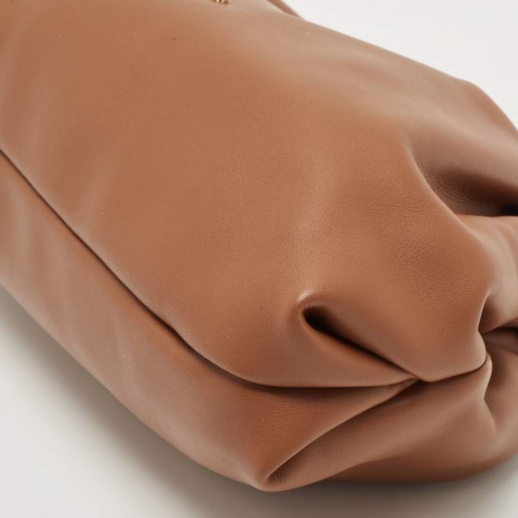 Pre Owned Michael Kors Brown Faux Leather Small Nola Crossbody Bag