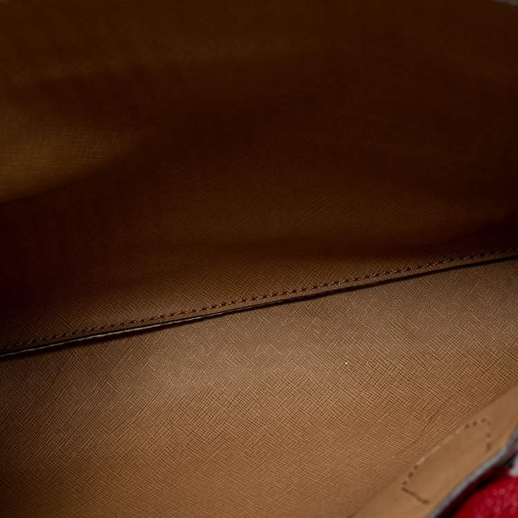 مملوكة مسبقًا Michael Kors Red Grained Leather Large Mercer Tote