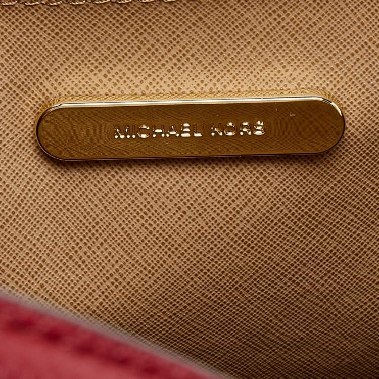 مملوكة مسبقًا Michael Kors Red Grained Leather Large Mercer Tote