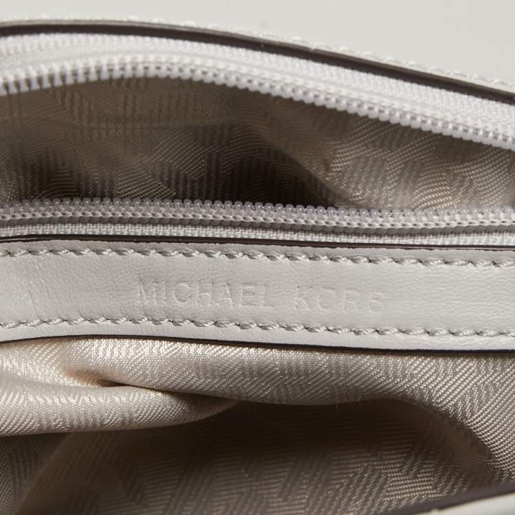 Pre Owned Michael Kors Grey Quilted Leather Small Ava Top Handle Bag