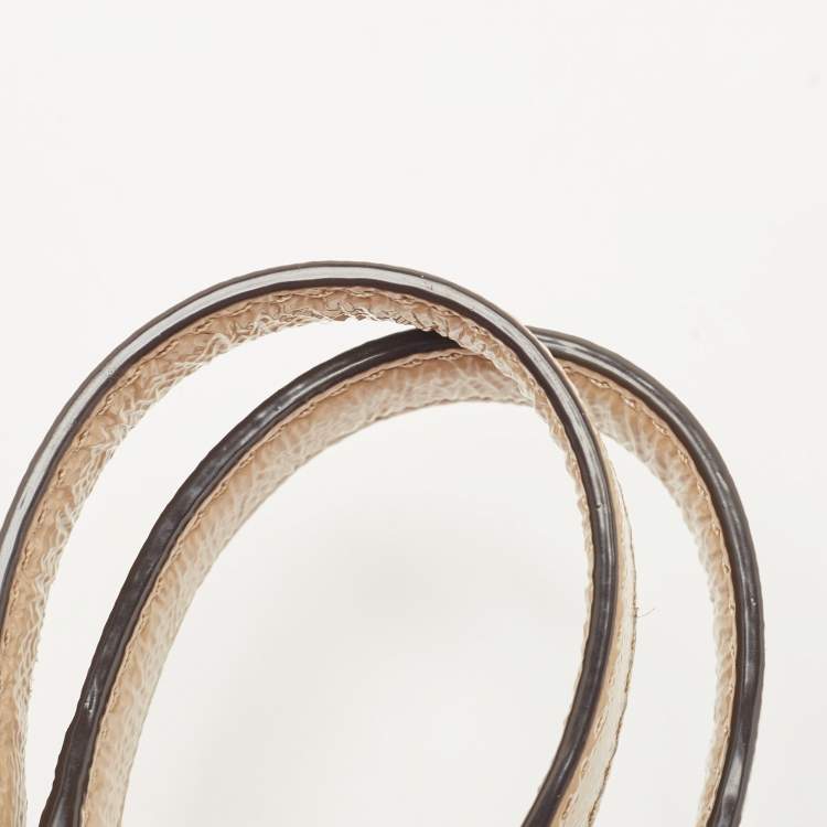 مملوكة مسبقًا Michael Kors Beige Quilted Patent Leather Large Sloan Shoulder Bag