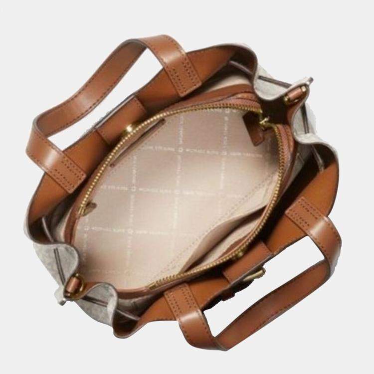 Vintage Michael Kors Brown Leather Crossbody Handbag With Gold -  Canada