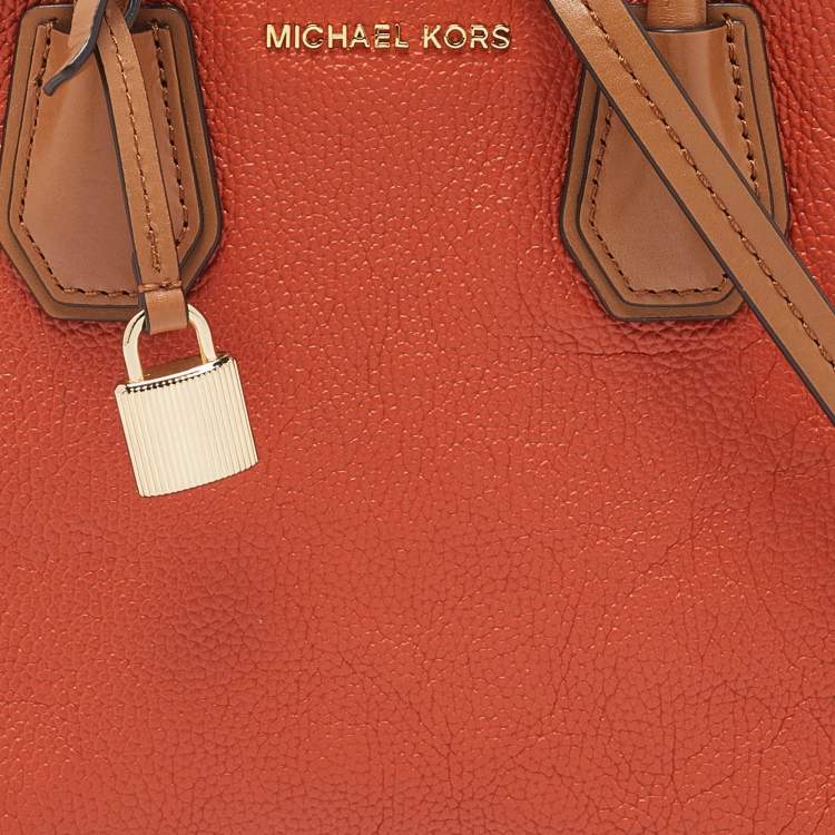 Pre Owned Michael Kors Tri Color Leather Small Mercer Tote