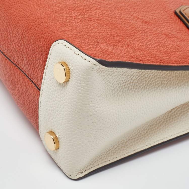 Pre Owned Michael Kors Tri Color Leather Small Mercer Tote