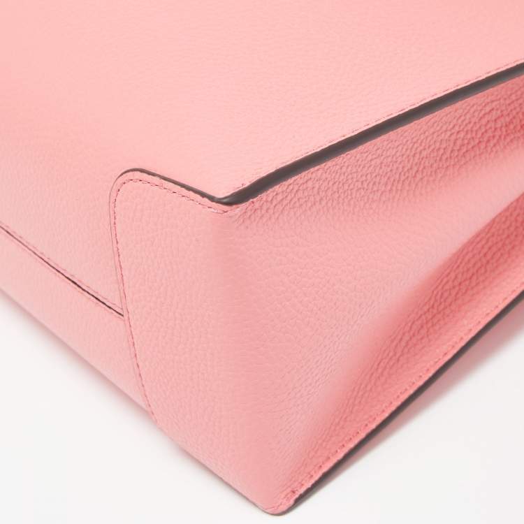 Pre Owned Michael Kors Pink Leather Mercer Tote