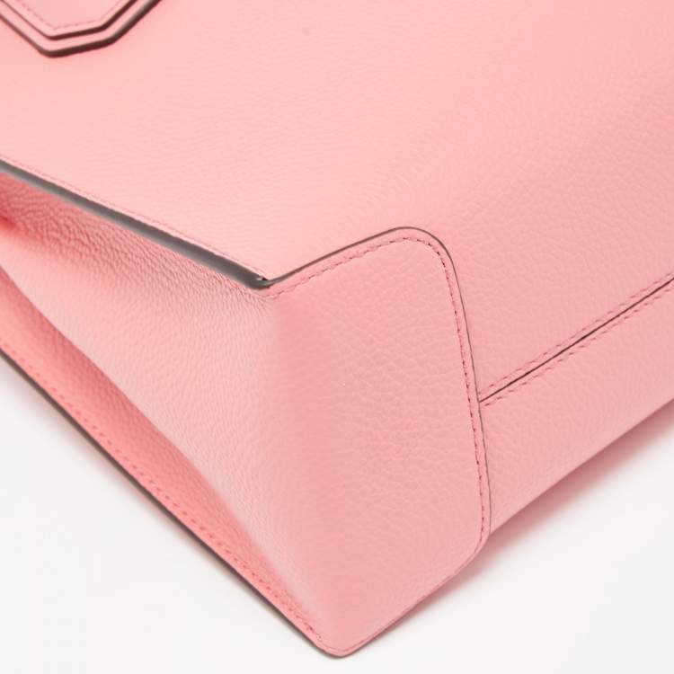 Pre Owned Michael Kors Pink Leather Mercer Tote