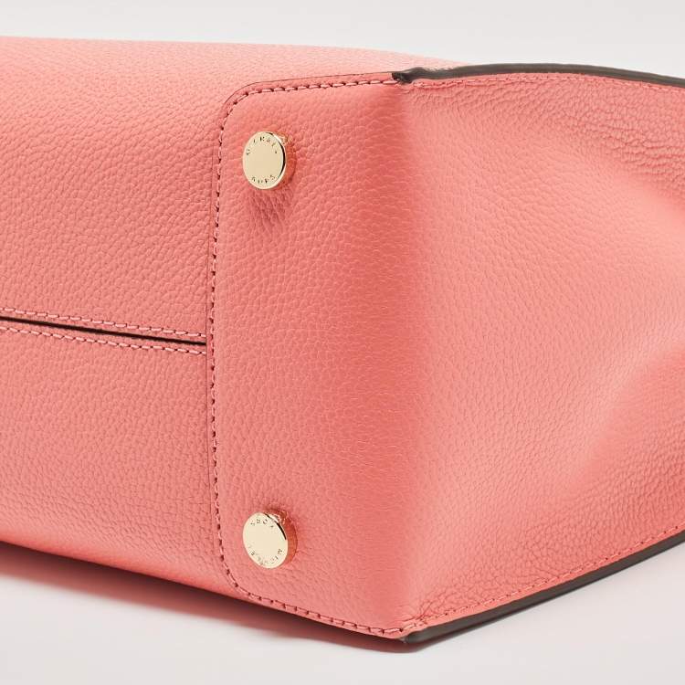 Pre Owned Michael Kors Grapefruit Leather Large Mercer Tote