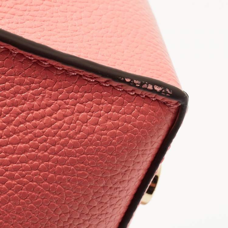 Pre Owned Michael Kors Grapefruit Leather Large Mercer Tote