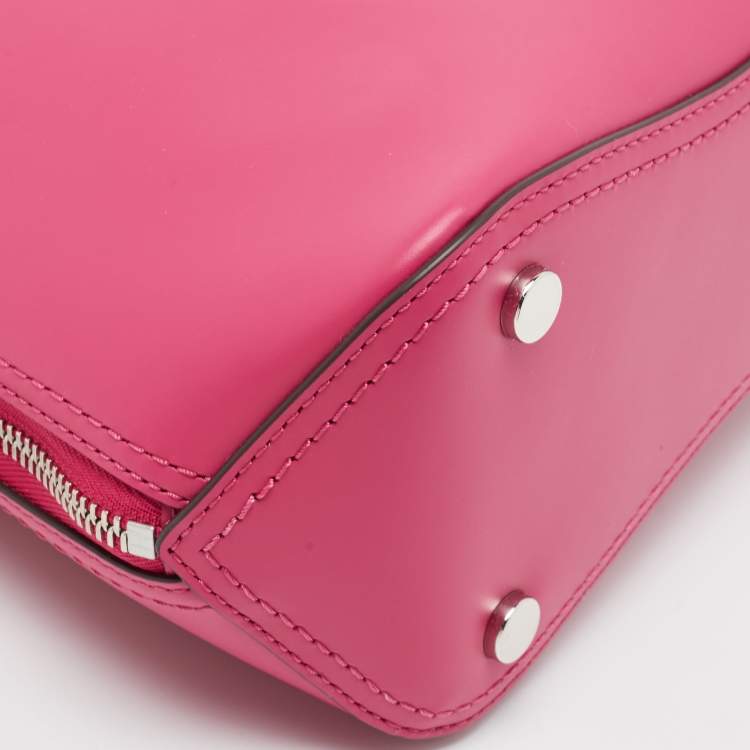 Pre Owned Michael Kors Deep Fuchsia Leather Medium Blakely Satchel