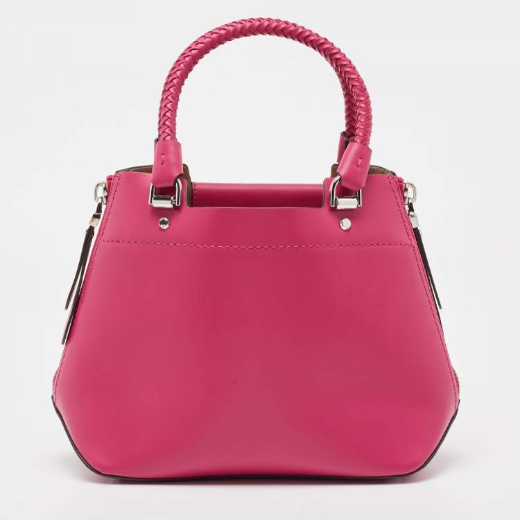 Pre Owned Michael Kors Deep Fuchsia Leather Medium Blakely Satchel