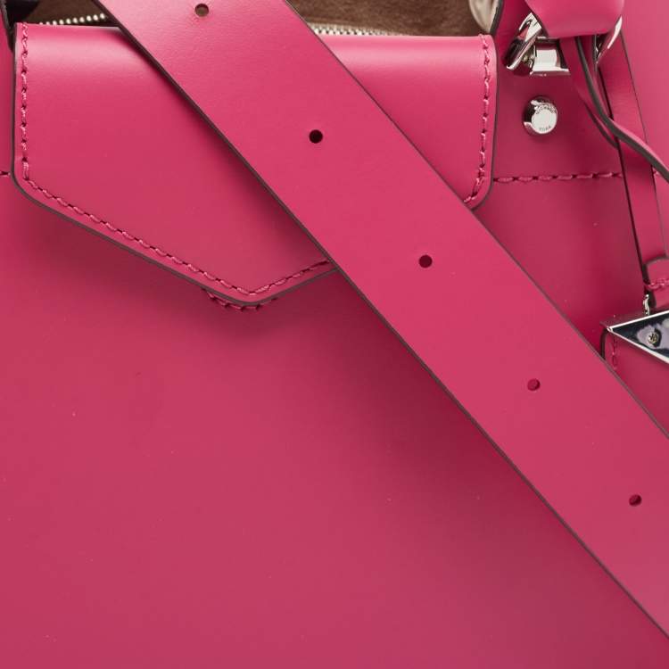 Pre Owned Michael Kors Deep Fuchsia Leather Medium Blakely Satchel