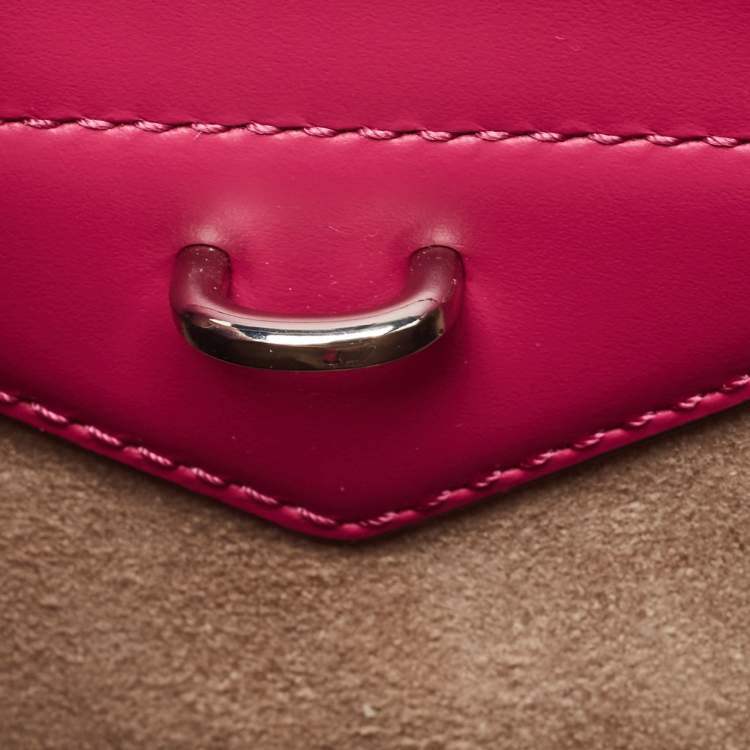 Pre Owned Michael Kors Deep Fuchsia Leather Medium Blakely Satchel
