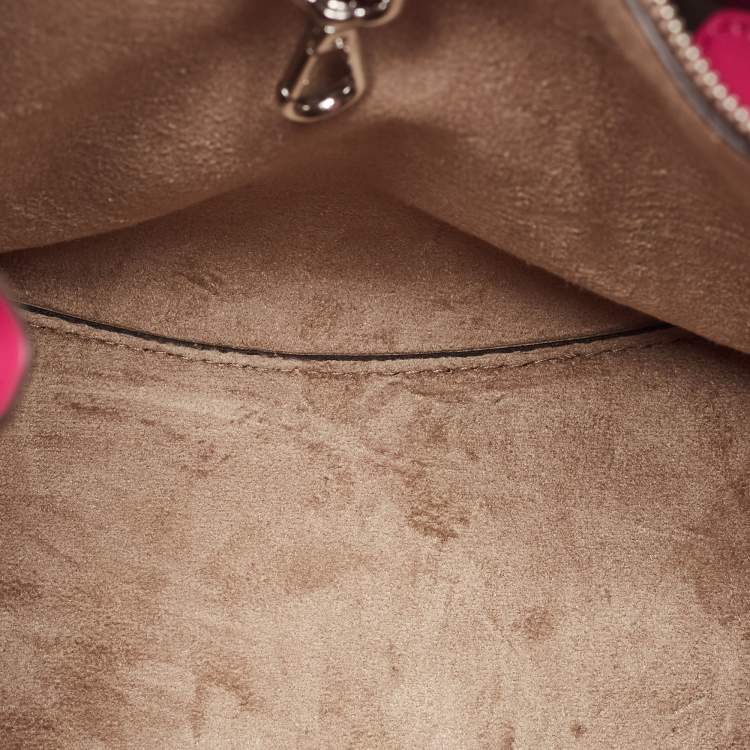 Pre Owned Michael Kors Deep Fuchsia Leather Medium Blakely Satchel