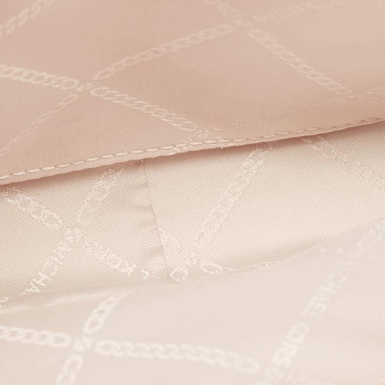 Pre Owned Michael Kors Red Leather Large Jet Set Crossbody Bag