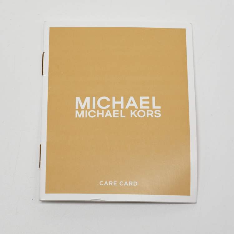 Pre Owned Michael Kors Blue Nylon and Leather Kelsey Shopper Tote