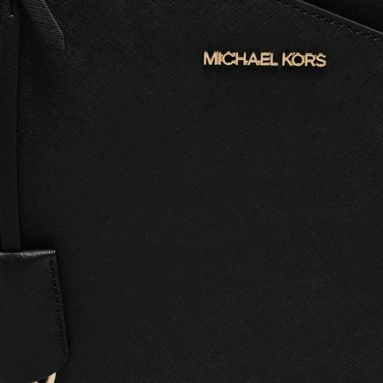 مملوكة مسبقًا Michael Kors Black Leather Large Jet Set Chain Tote