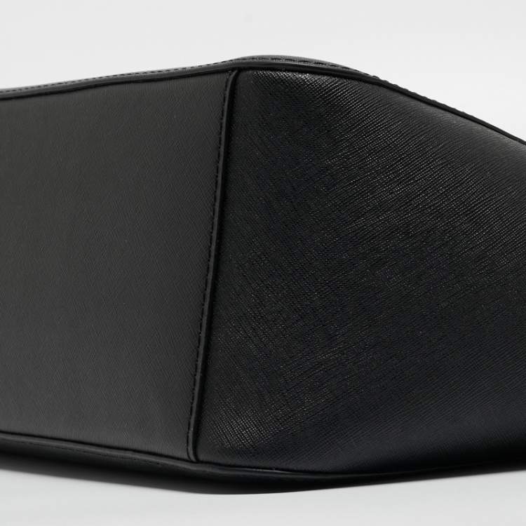 مملوكة مسبقًا Michael Kors Black Leather Large Jet Set Chain Tote