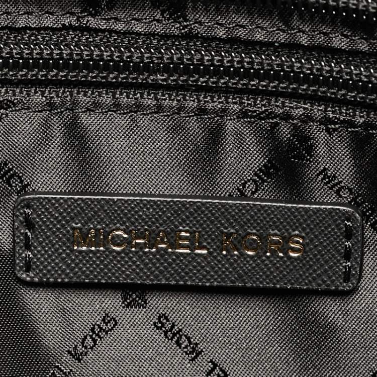 مملوكة مسبقًا Michael Kors Black Leather Large Jet Set Chain Tote
