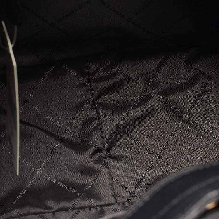 مملوكة مسبقًا Michael Kors Black Leather Large Jet Set Chain Tote