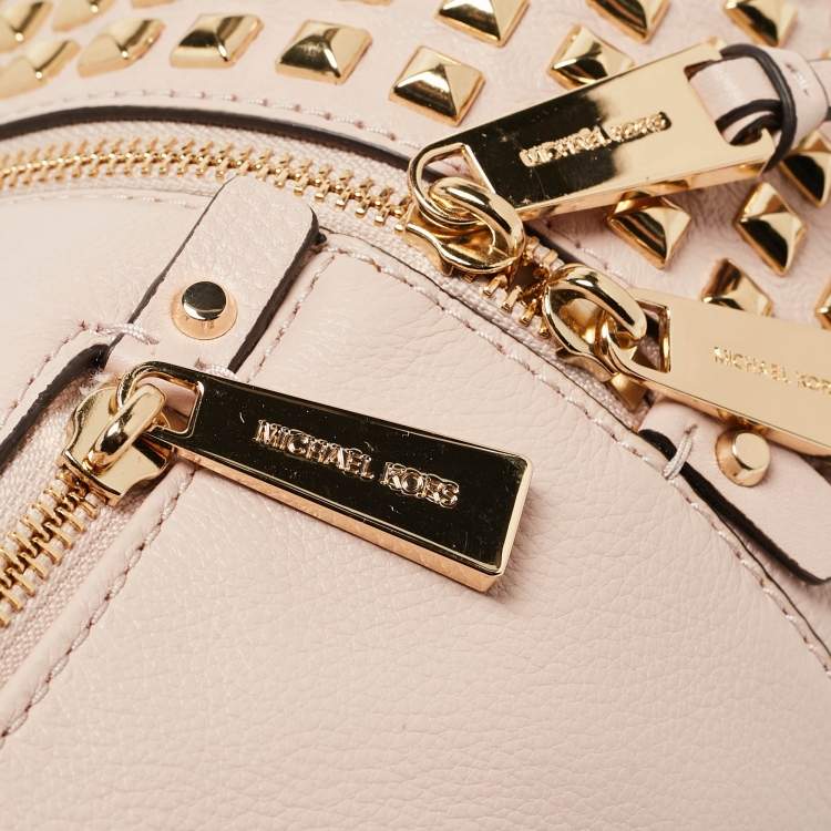 مملوكة مسبقًا Michael Kors Light Pink Leather Rhea Backpack