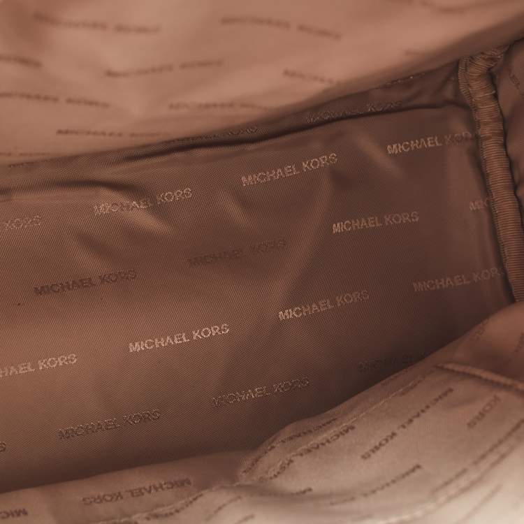 مملوكة مسبقًا Michael Kors Light Pink Leather Rhea Backpack
