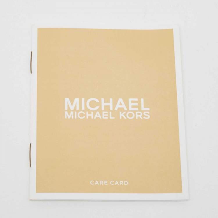 Pre Owned Michael Kors Black Quilted Leather Large Jet Set Travel Trifold Wallet