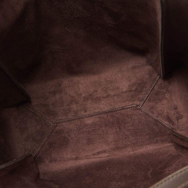 Pre Owned Michael Kors Brown Signature Coated Canvas and Leather Freya Tote