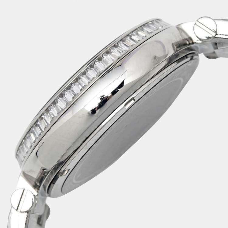 Pre Owned Michael Kors Silver Stainless Steel Skylar MK5866 Women's Wristwatch 40 mm