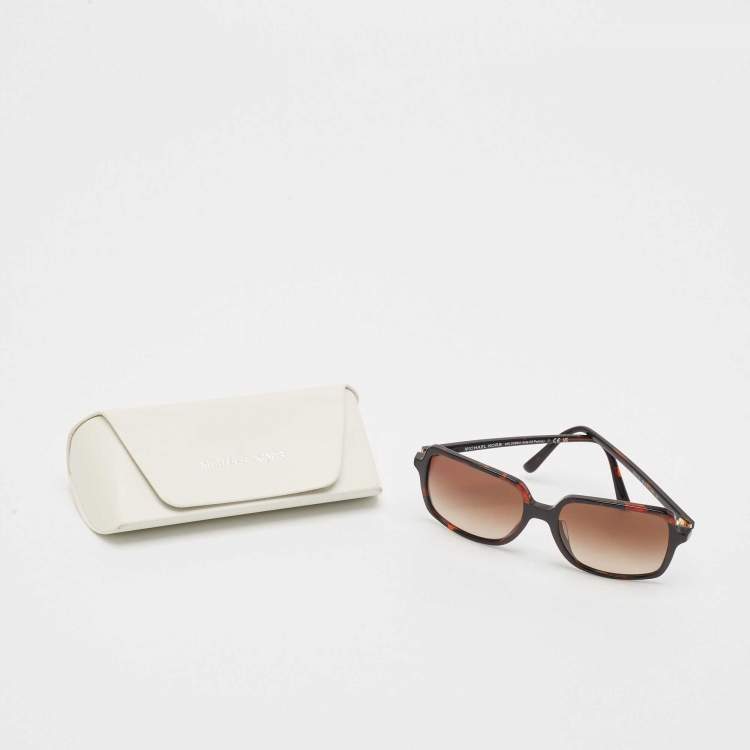 Pre Owned Michael Kors Brown Gradient 378113 Isle of Palms Square Sunglasses